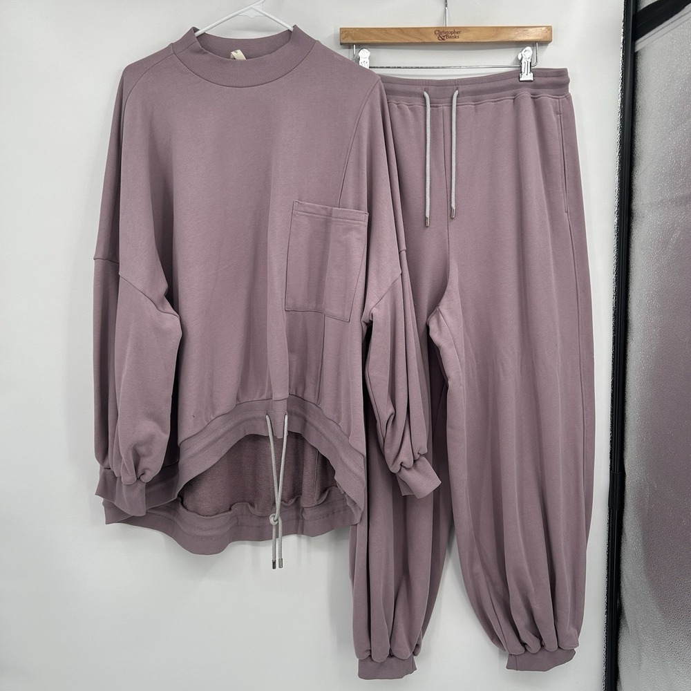 Nap Loungewear Womens 2 Piece Set XXL Cozy Casual Flowy Oversize Minimalist
